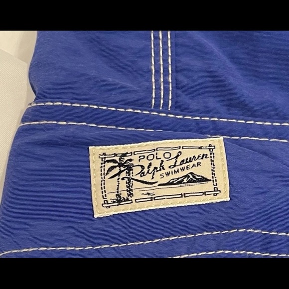 Ralph Lauren Polo Mens Swim Trunks Size 3X BIG Blue Swim Cruise Resort - Picture 2 of 4